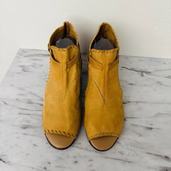 Wild Pair Brown Leather Open Toe Ankle Boots Women’s Size 8.5 - Picture 3 of 10